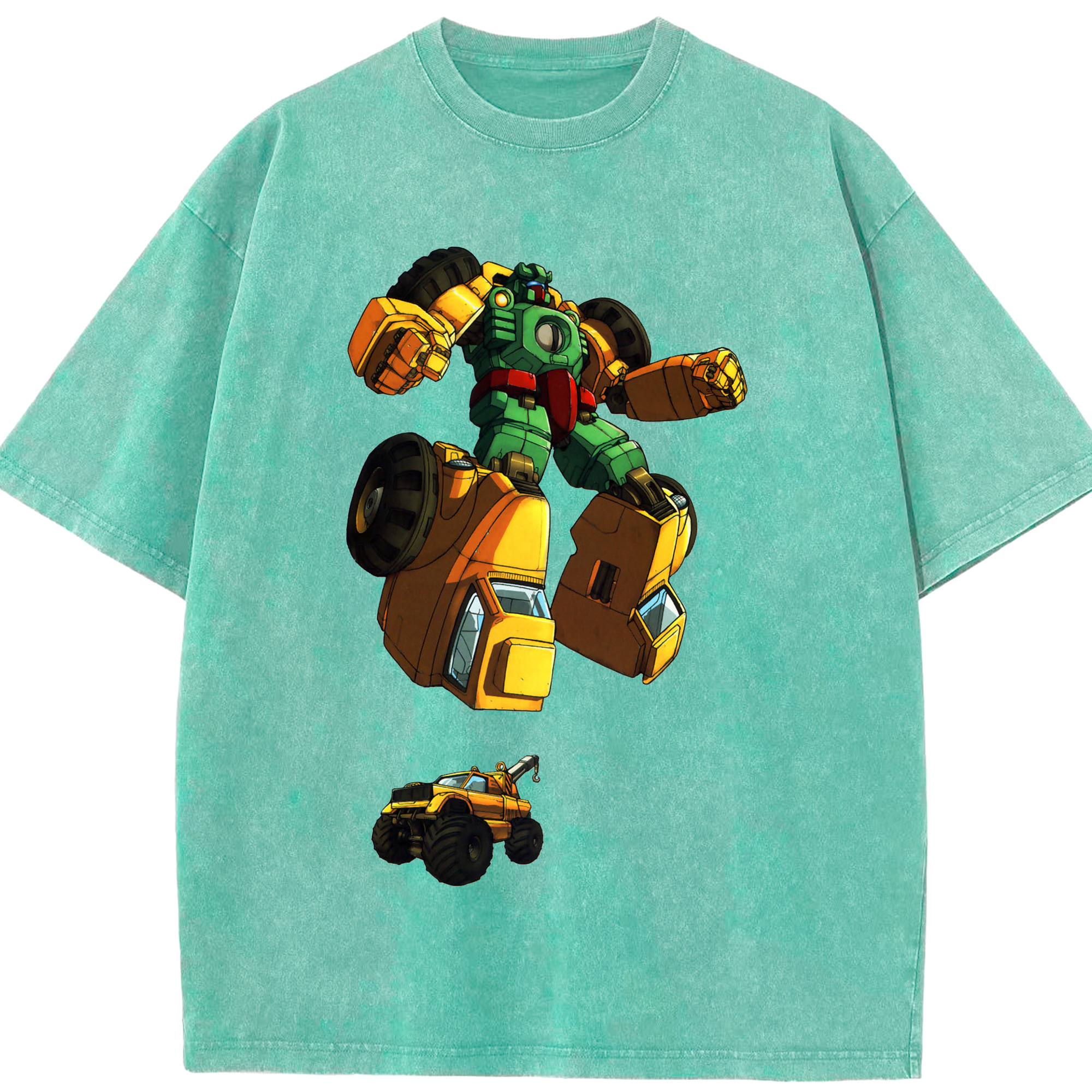 （画像用）  綿100% ヴィンテージ風 半袖Tシャツ（フロントプリント）